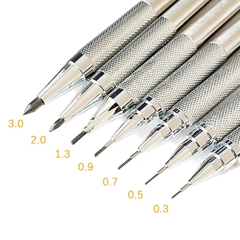 0.3/0.5/0.7/0.9/1.3/2.0/3.0 мм Механический рисунок карандашом Рисование автоматическим карандашом Школьные канцелярские принадлежности Офисные аксессуары