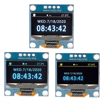 0,96 Дюймовый OLED-Дисплей Модуль IIC Serial SSD1315 128X64 I2C LCD 4 Pin Желтый Синий Белый Синий ЖК-Экран Плата Для Arduino Oled