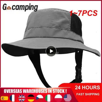 1-7 шт. Солнцезащитная шляпа с широкими полями, складная походная рыболовная шляпа для мужчин и женщин UPF50 + Солнцезащитная шляпа рыбака для серфинга