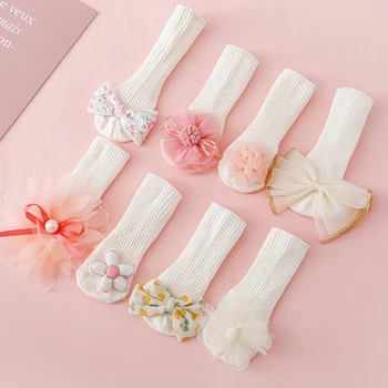 1 пара носков для младенцев от 0 до 2 лет, детские носки-трубочки для девочек, хлопковые Носки для новорожденных, Аксессуары для детской одежды