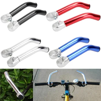 1 пара сверхлегких велосипедных вспомогательных рулей из алюминиевого сплава, противоскользящая ручка для вторичного упора велосипеда, легкие рули