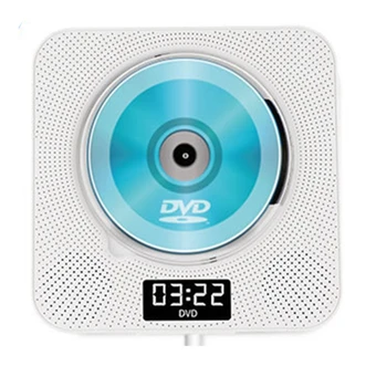 1 Шт. Портативный CD-плеер ABS С Bluetooth, Настенный CD-плеер С ИК-Пультом Дистанционного Управления, Настенный CD-плеер С Динамиком