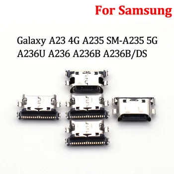 10 шт. Док-станция для Зарядного устройства, Разъем для Зарядки через USB, Контактный Разъем для Samsung Galaxy A23 4G A235 SM-A235 5G A236U A236 A236B A236B/DS