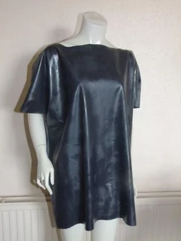 100% Латексное пальто Резиновый Унисекс Красивый Чистый Маскарадный пиджак на Хэллоуин с коротким рукавом Размер S-XXL