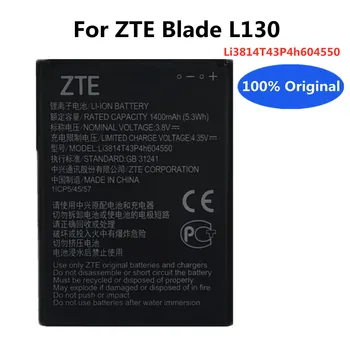 100% Новый Оригинальный Аккумулятор Мобильного Телефона Li3814T43P4h604550 1400mAh Для ZTE Blade L130 Запасные Батареи Bateria