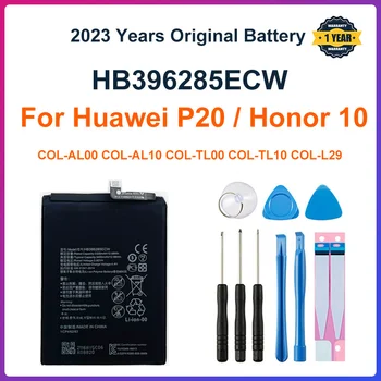 100% Оригинальный Аккумулятор HB396285ECW 3400 мАч Для Huawei P20 Honor 10 COL-AL00 COL-AL10 COL-TL00 COL-TL10 COL-L29 Батареи