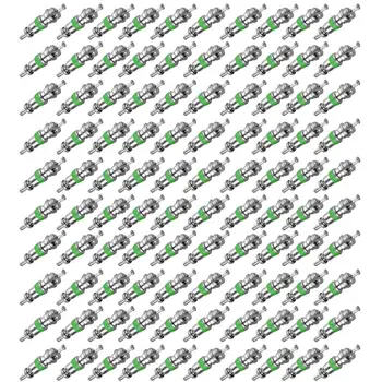 100шт Зеленые шины с сердечником кондиционера R134A из прочного медного материала