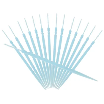1100шт двухсторонних экологически чистых пластиковых зубочисток Одноразовые зубные палочки для ухода за полостью рта Зубные палочки (белые)