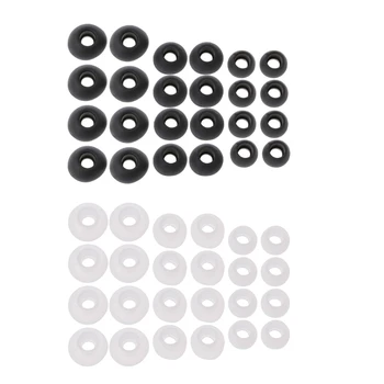 12 пар(S/М/L) мягкие черные силиконовые замена вкладышей наушников подушки амбушюры, чехлы для наушников для наушников