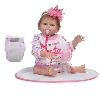 18-дюймовая гибкая кукла в розовом комбинезоне, детская игрушка для сна