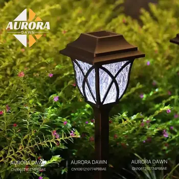 2 4 6шт Светодиодный Солнечный Наружный светильник Водонепроницаемое садовое освещение для ландшафтного сада, двора, патио, дорожки, подъездной дорожки, дорожки для прогулок