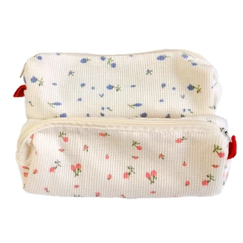 2 упаковки в самодельной простой маленькой сумке для ручек, сумке для хранения канцелярских принадлежностей, мини-сумке для хранения канцелярских принадлежностей с милым девчачьим сердечком