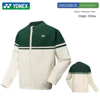 2023 YONEX Теннисное пальто с длинным рукавом, куртка, одежда для бадминтона, быстросохнущая спортивная майка 150083 мужчины женщины