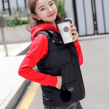 2023 Короткая Корейская версия новой осенне-зимней пуховой куртки-жилетки Bread Coat, женского жилета Jackt