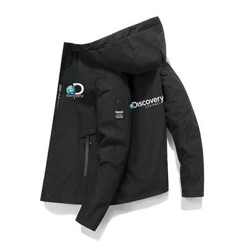 2023 Мужская рыболовная куртка Discovery Channel, весенне-осенний тренч, толстовка с капюшоном, водонепроницаемая куртка на молнии, рыболовный топ