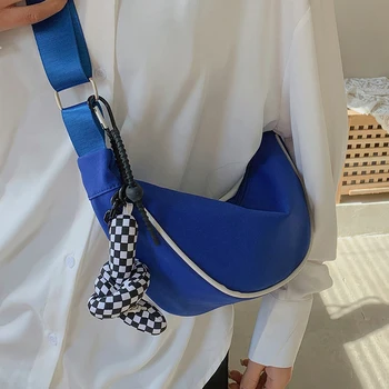 2023 Новая модная дизайнерская нейлоновая сумка через плечо - простая повседневная женская сумка, идеально подходящая для лета, сумки через плечо большой емкости