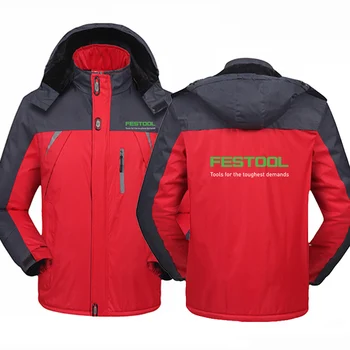 2023 Новая мужская Зимняя Модная ветровка Festool, высококачественная куртка на молнии, повседневная одежда для альпинизма, пальто