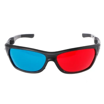 3D-очки, используемые для просмотра трехмерной пленки в красно-синем режиме 3d-печати, журналов, комиксов, фотографий с анаглифами