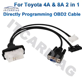 4A И 8A 2 в 1 Кабель Прямого программирования OBD2 для Toyota 4A 8A Для дистанционного Программирования X300 Autel GBOX DP PAD2
