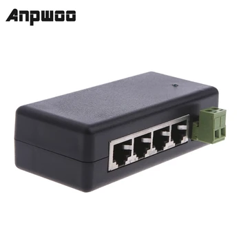 ANPWOO POE Инжектор 4 Порта 8 Портов POE Разветвитель для Сети ВИДЕОНАБЛЮДЕНИЯ POE Камера Питание По Ethernet IEEE802.3af Горячая Распродажа