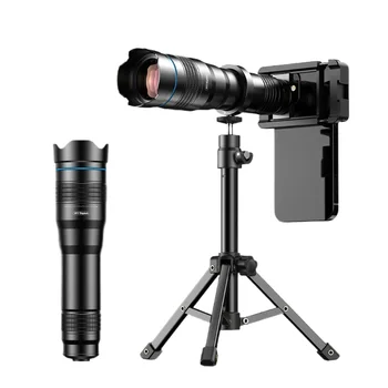 APEXEL Новый 36-кратный мощный телеобъектив, монокулярный Телескоп 4K HD Со штативом, Универсальные зум-объективы для смартфонов