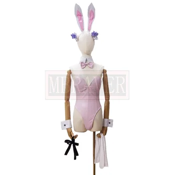 Blue Archive Misono Mika Pink Bunny Girl Рождественский Костюм для Косплея на Хэллоуин На заказ Любых Размеров