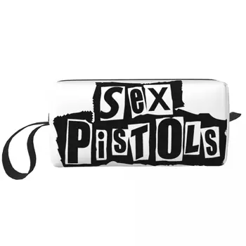 Custom Sex Pistols Сумка Для Туалетных Принадлежностей Женская Хэви-Метал Рок-Группа Макияж Косметический Органайзер Lady Beauty Сумки Для Хранения Dopp Kit Case Box