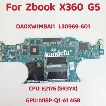 DA0XW1MBAI1 для HP ZBOOK X360 G5 Материнская плата ноутбука Процессор: E2176 SR3YX Графический процессор: 4 ГБ DDR4 L30969-601 L30969-601 L30969-601 Тест ОК