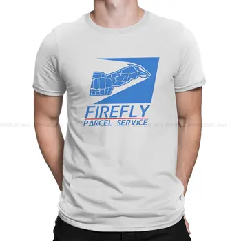 Firefly Serenity Malcolm TV Новейшая футболка для мужчин Служба доставки посылок Классическая футболка из полиэстера с круглым воротом Подарки на день рождения