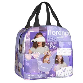 Florence By Mills Изолированная сумка для ланча, водонепроницаемый холодильник, термобокс для бенто для женщин, детские сумки для учебы, работы, еды для пикника