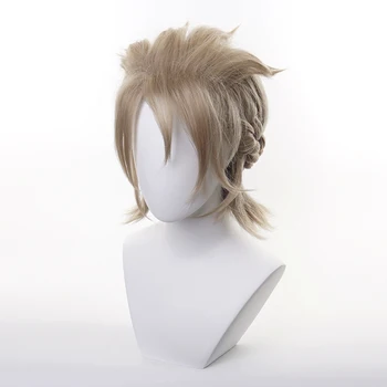 Genshin Impact Albedo Парик с короткими волосами Альбедо парик Косплей костюм коса