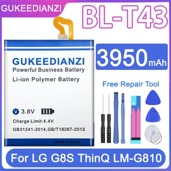 GUKEEDIANZI BL-T43 Аккумулятор BL T43 Для Мобильного Телефона LG G8S ThinQ LM-G810 3950mAh Высокого Качества С Подарочными Инструментами