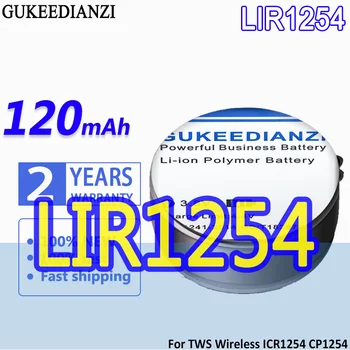 GUKEEDIANZI Сменный Аккумулятор LIR1254 120 мАч Для Sony WF-1000XM3 WF-1000X TWS true wireless Bluetooth гарнитура ICR1254 CP1254