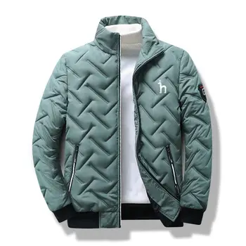 HAZZYS 2023 Новая мужская осенне-зимняя хлопковая бейсбольная куртка с хлопковым воротником, ветрозащитная водонепроницаемая куртка, мужская хлопковая куртка