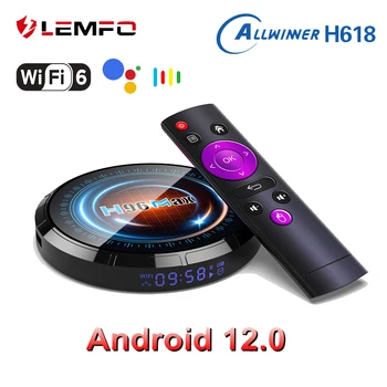 LEMFO H96 Max H618 Smart TV Box Android 12 WIFI6 6K HDR10 H96Max Allwinner H618 Android 12,0 телеприставка 2023 BT5.0 Google Voice