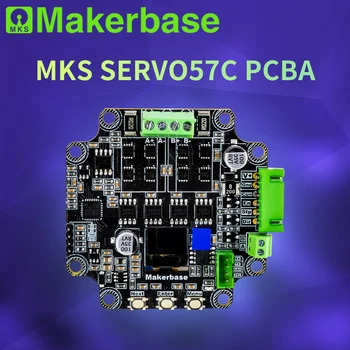 Makerbase MKS SERVO57C PCBA NEMA23 драйвер шагового двигателя с замкнутым контуром с ЧПУ 3D принтер для Gen_L FOC тихий и эффективный RS485