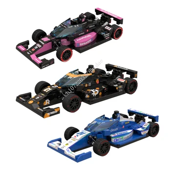 MOC Speed Champions 2021 Гоночная модель серии Indycar Строительные блоки Технологические Кирпичи DIY Творческая сборка Детские игрушки Подарки