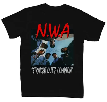 NWA STRAIGHT OUTTA COMPTON Мужская черная футболка в стиле рэп, НОВАЯ, размеры S, M, L, XL, 2XL, 3XL, 4XL, 5XL (1)
