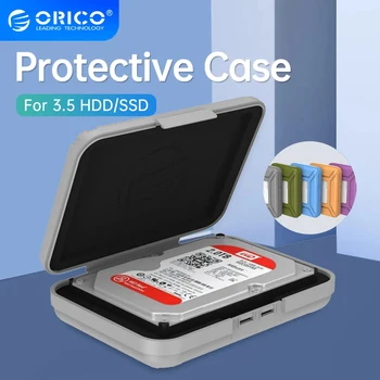 ORICO 3,5-дюймовые сумки для жесткого диска, коробка для защиты жесткого диска с этикеткой, Противоударный / для хранения, корпус жесткого диска, водонепроницаемый чехол и для жесткого диска