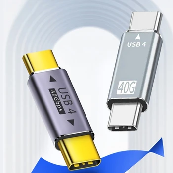 OTG Адаптер PD 100 Вт 5A Type-C к USB C Преобразователь Быстрой Зарядки USB 4.0 40 Гбит/с 8 К 60 Гц для Разъема Thunderbolt3 896C
