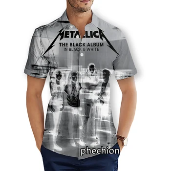 phechion Летние мужские пляжные рубашки с коротким рукавом, повседневные рубашки с 3D-принтом, модная уличная одежда, мужские топы X169