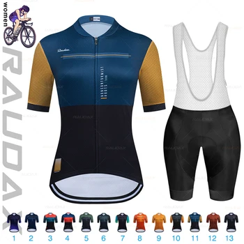 Raphaful Women 2023 Комплект велосипедной одежды Летняя Горная велосипедная одежда с коротким рукавом, Командная велосипедная одежда с защитой от ультрафиолета Ropa Ciclismo