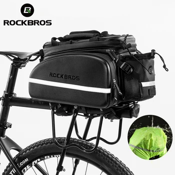 Rockbros Официальный Перевозчик MTB Велосипедная Стойка Багажник Pannier Велосипедная Многофункциональная Дорожная Сумка Большой Емкости A6 A6-01BL