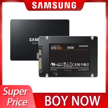 Samsung 870 EVO SSD 250GB 500GB 1TB 2TB Высокоскоростной Твердотельный Диск 560 МБ/с. Внутренний Жесткий Диск Для Ноутбука Настольный ПК