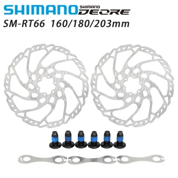 Shimano Deore SM-RT66 SM-RT56 Тормозной Диск 160 мм 180 мм 203 мм 6 Болтов Дисковый Тормозной Ротор Для Горного Велосипеда Оригинальные Аксессуары