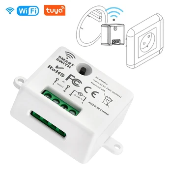 Tuya Wireless Smart Switch Light 433 МГц RF 86 Настенный Панельный Выключатель С Дистанционным Управлением Мини-Релейный Приемник 220 В Домашний Светодиодный Светильник