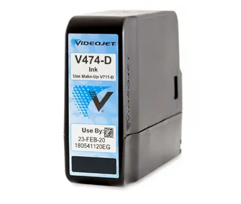 Videojet V474-D чернила от черного до синего для струйного принтера непрерывного действия серии 1000