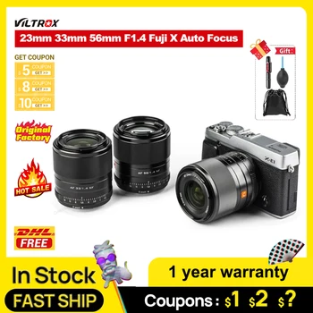 Viltrox 23 мм 33 мм 56 мм Портретные Объективы F1.4 Fuji X с Автофокусом Для объектива камеры Fujifilm X Mount GLOBAL LIMITED EDITION 500 Белый