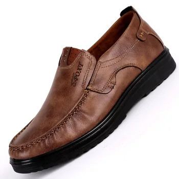 Wnfsy/ Мужская Повседневная Кожаная обувь, Удобные Лоферы, лидер продаж, Мужская обувь, Высококачественная Кожаная обувь, Мужские Мокасины на плоской подошве, Обувь