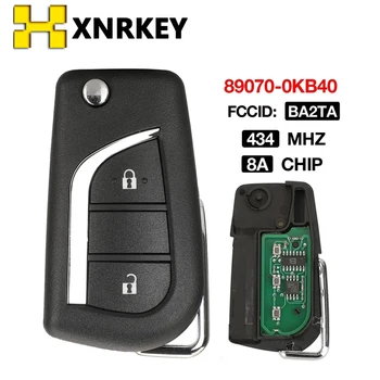 XNRKEY Filp Пульт Дистанционного Управления Для Toyota Hilux 2015-2020 Smart Key 433 МГц 8A Чип FCC ID: BA2T 89070-0KB40